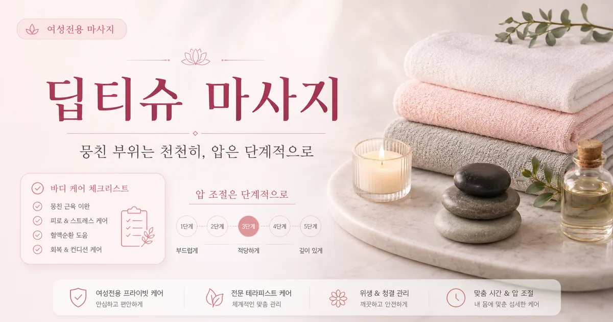 여전마 딥티슈 마사지 안내 이미지