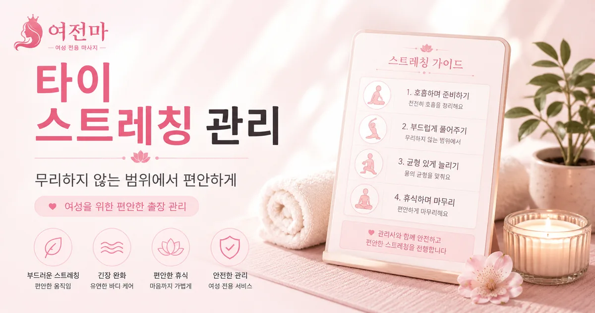 여전마 타이 스트레칭 관리 안내 이미지
